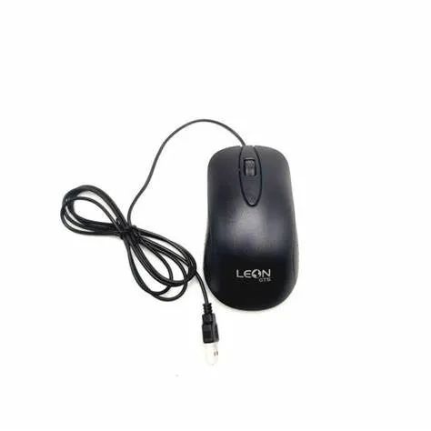 Mouse com Fio LEON GTS - MOU-202 - Preto - Novo - Foto 2
