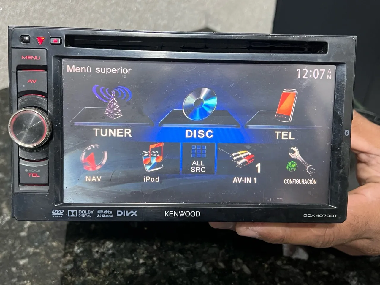 Som automotivo Kenwood DVD Player GPS Bluetooth