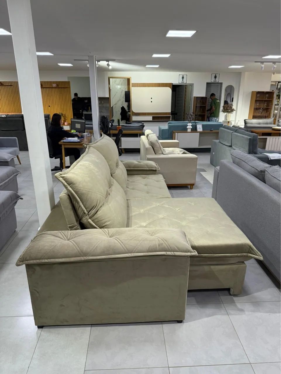 Sofá reciclável é retrátil leon 2.90  - Foto 3