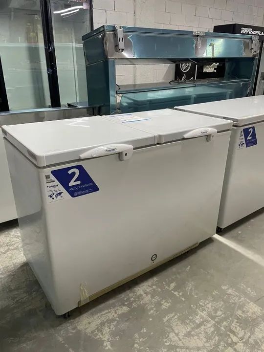 Freezer horizontal 503l tampa única  