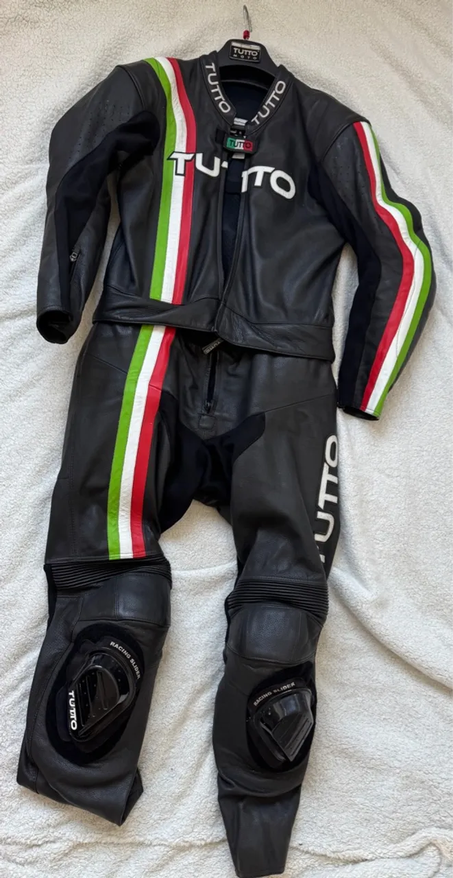 Macacão Tutto Moto Monza Itália Couro Racing 52