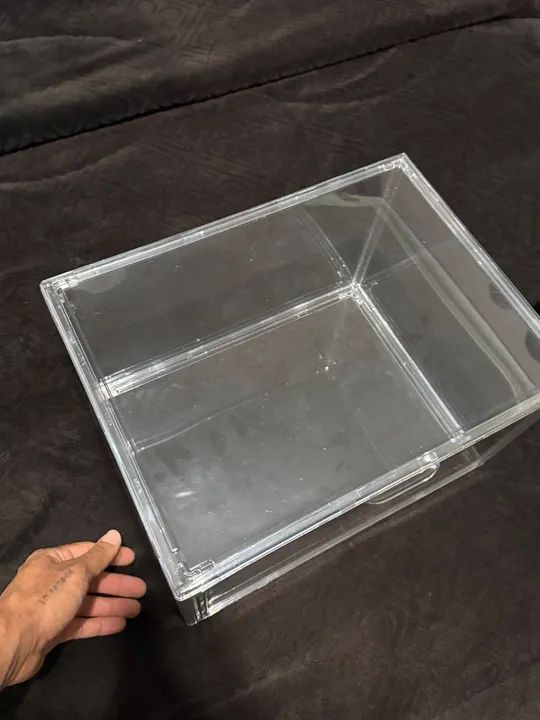 Caixa Organizadora em Acrílico Nova - Medidas na Descrição
