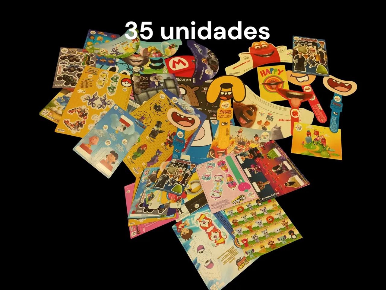 35 unidades de propagandas Mc donald