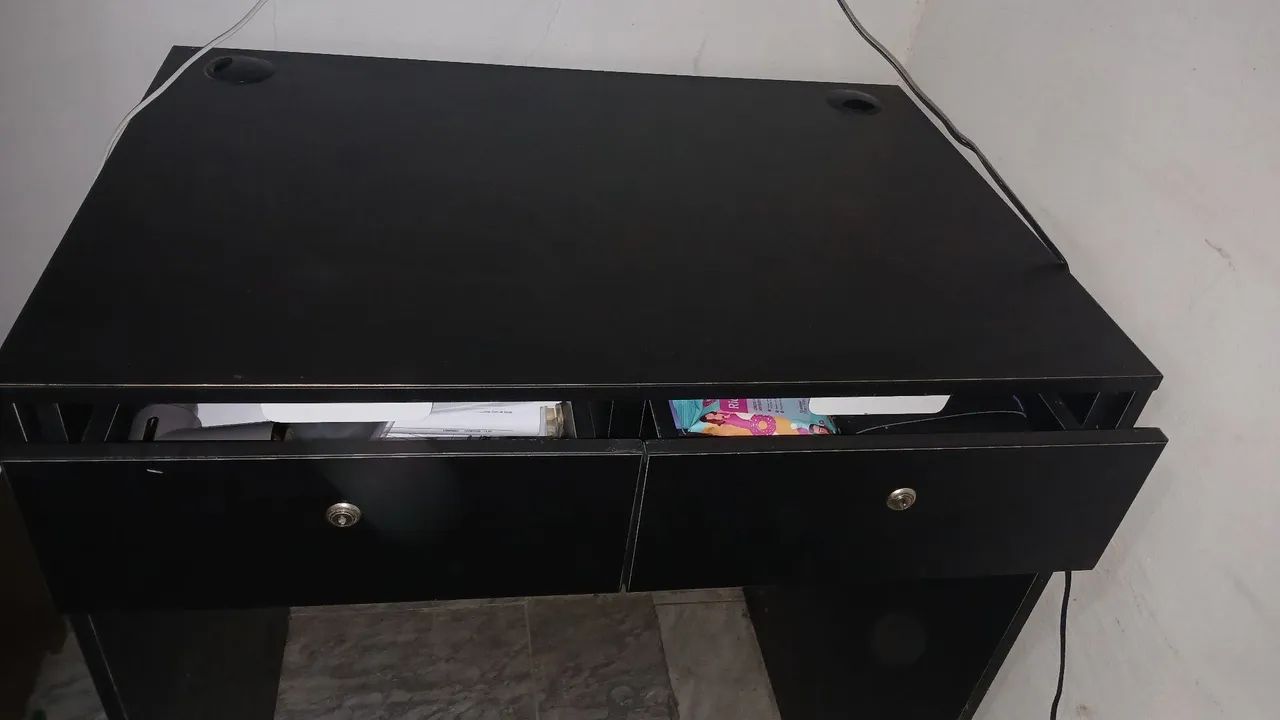 Mesa balcão c 2 gavetas - Foto 4