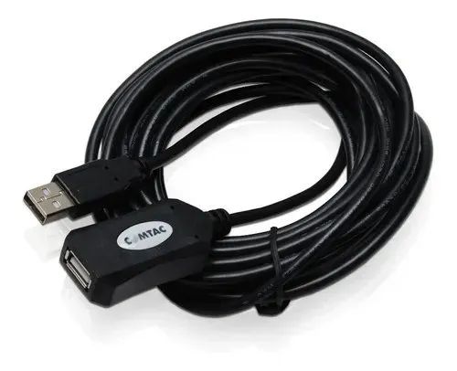 Cabo Extensor Usb 2.0 5metros Amplificador De Sinal Comtac - Foto 2