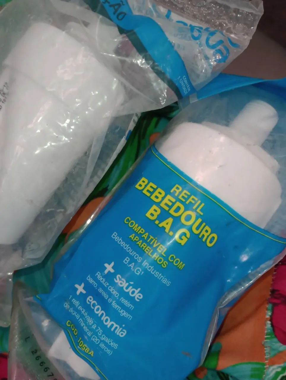 Elementos filtrantes para bebedouro.