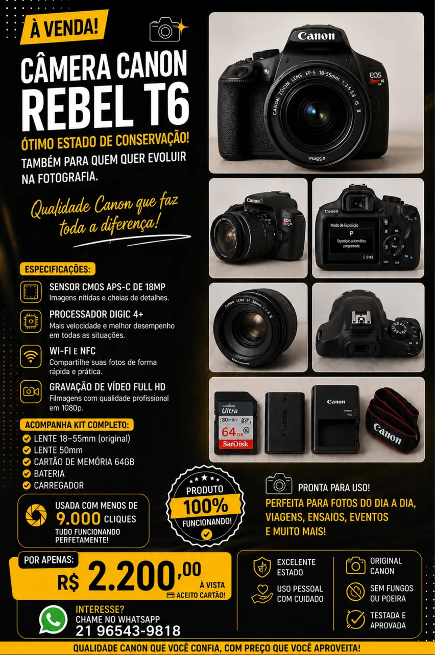 Canon 6D com 50mm 1.4 - Câmeras e Filmadoras - Realengo, Rio de