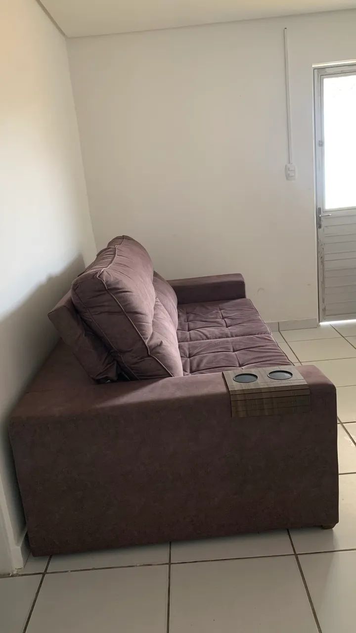 Sofá reclinável marrom  - Foto 3