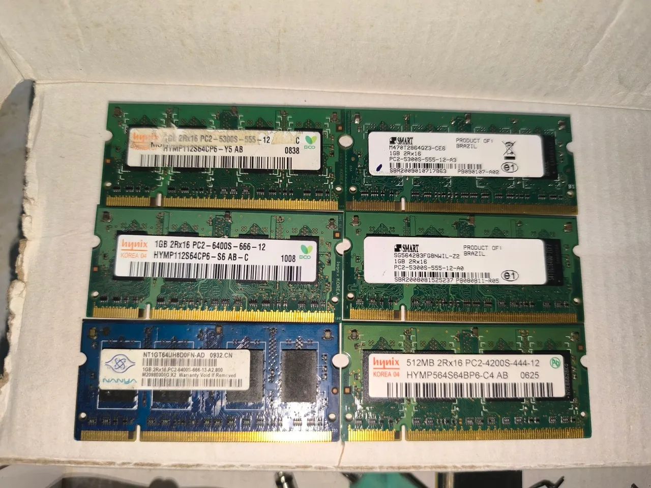 Memória RAM DDR2 1GB SODIMM para Notebook