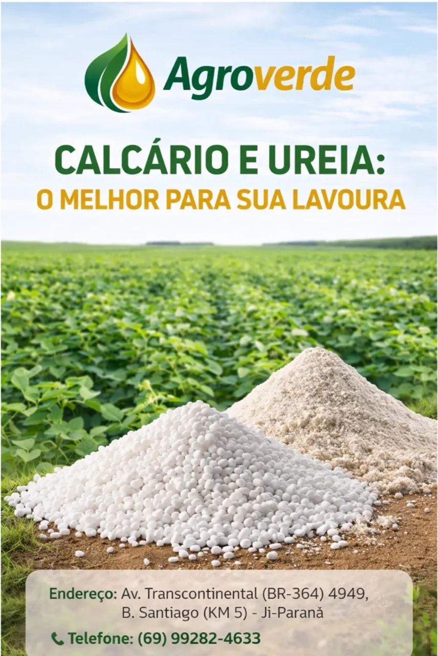 Calcario Agricola+magnesio sc 25kg  para Café, milho e lavoura em geral - Ji-parana