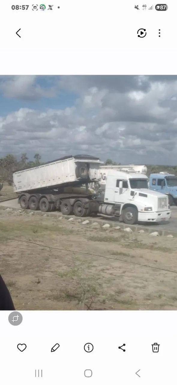 Volvo EDC NL12 360 e Caçamba 3 Eixos com Cilindro Novo - Foto 5