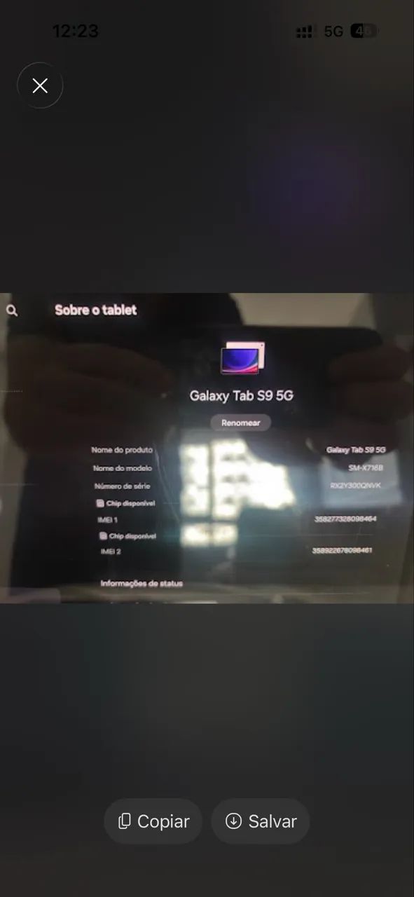 Tablet Samsung s9 plus  - Foto 3