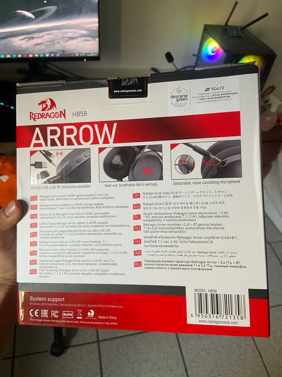Headset wireless ARROW 7.1 Redragon - Foto 2