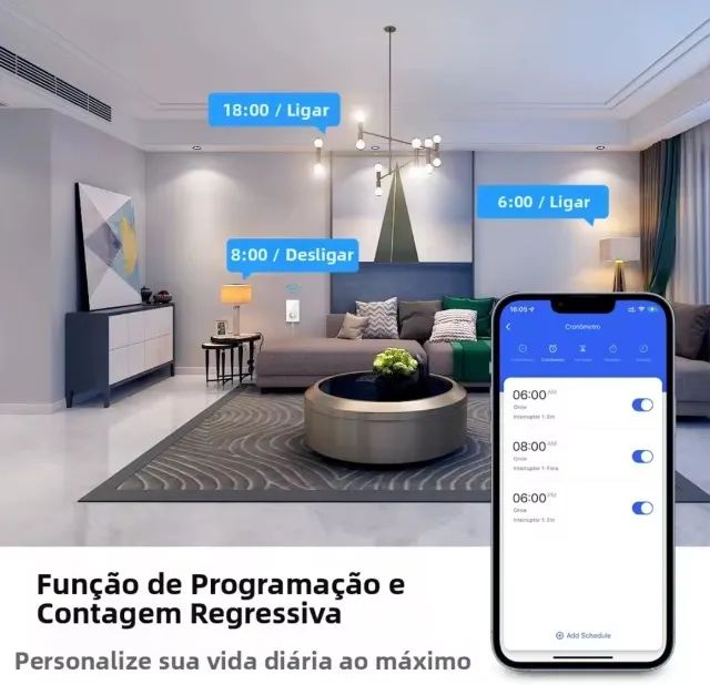 Interruptor inteligente 1, 2 e 3 botões  - Foto 4