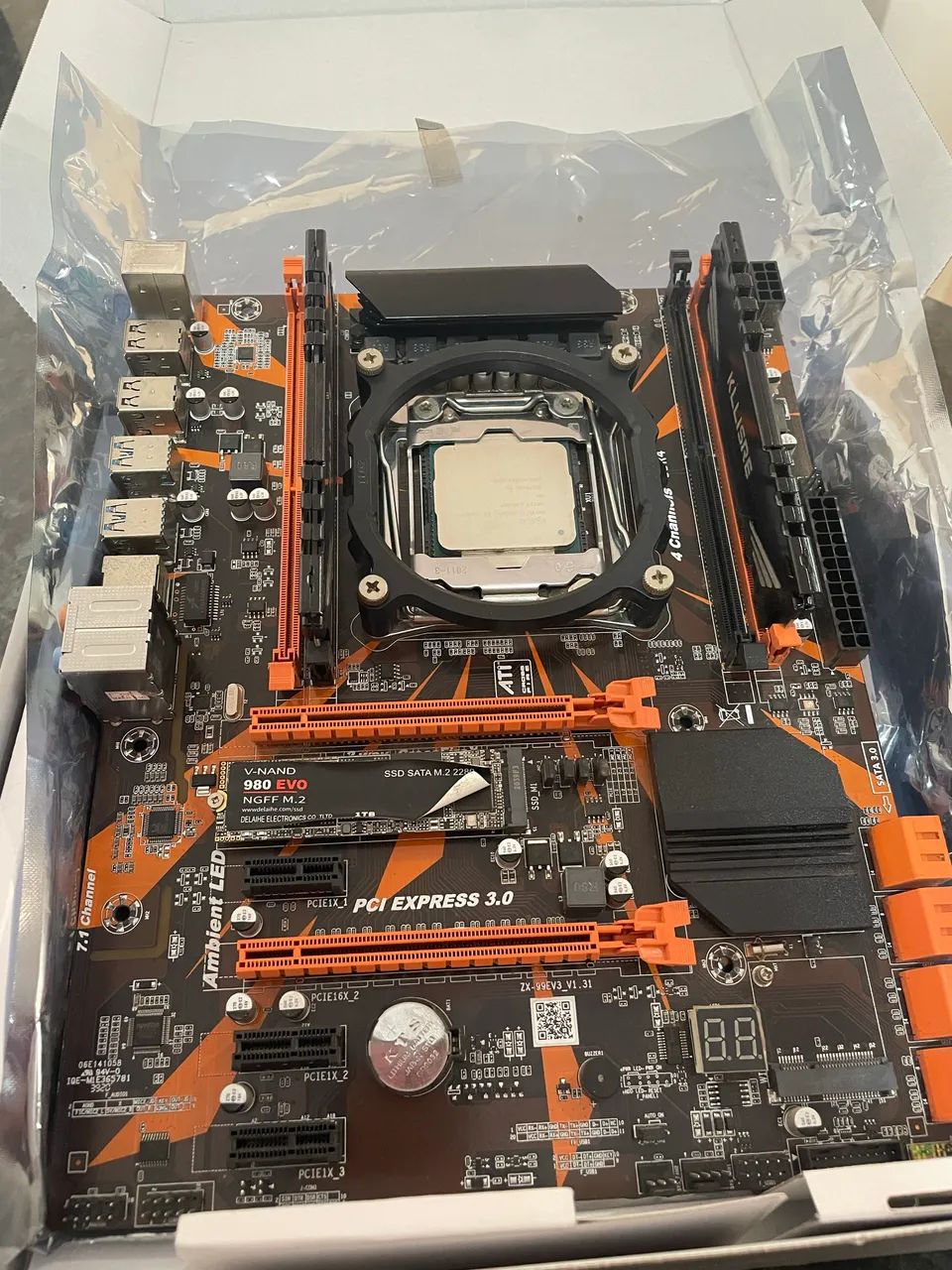 Kit placa mãe x99 com dois processadores e 16G ram com cooler  - Foto 3
