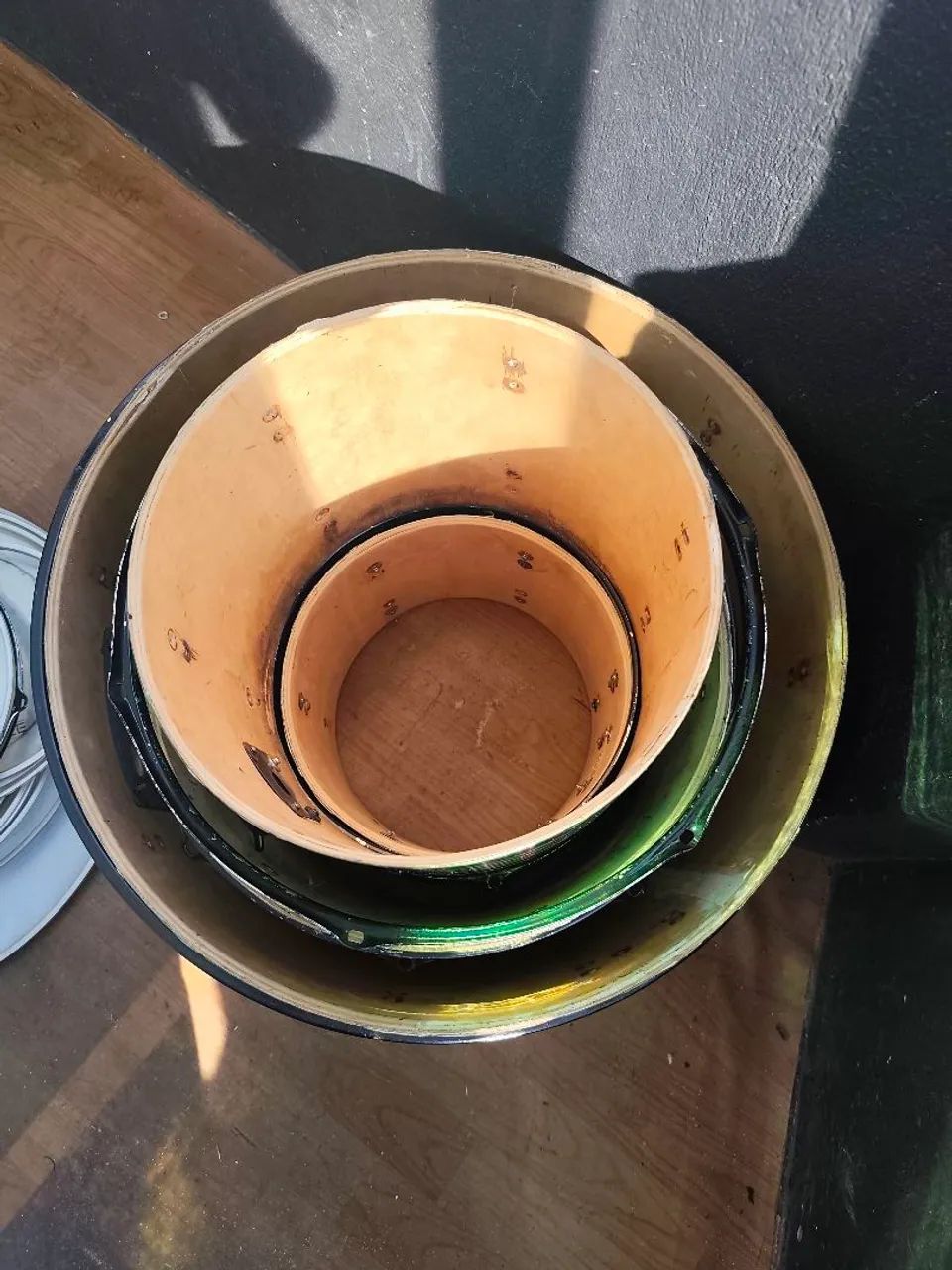 Casco de bateria com aros e peles - Foto 3