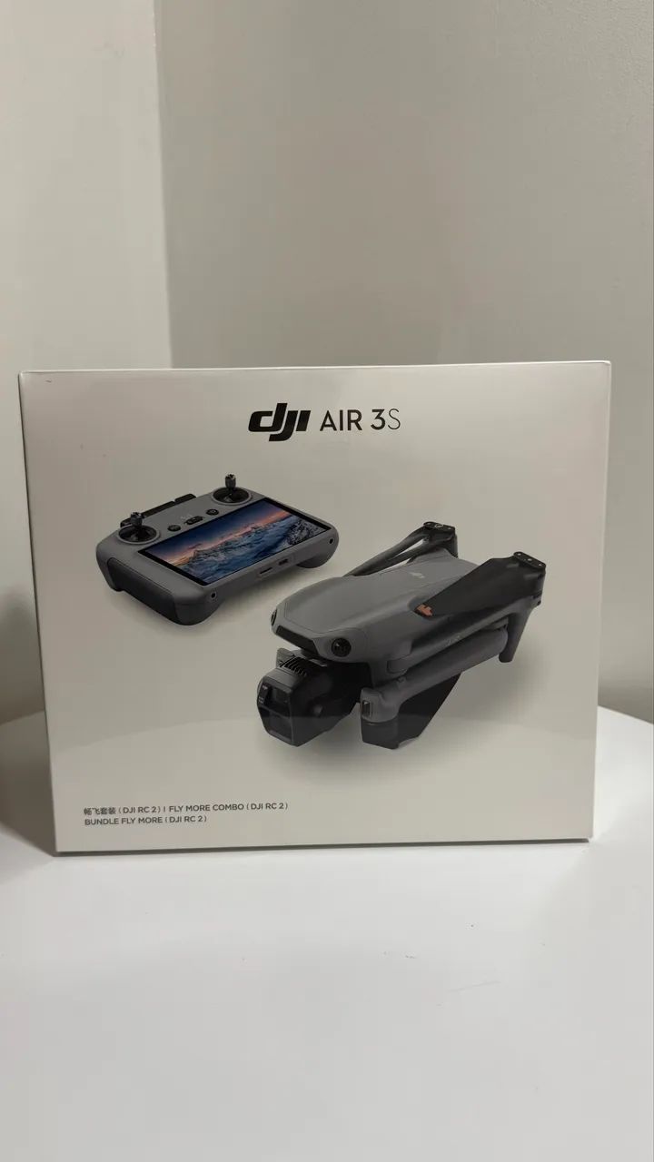 Drone DJI Air 3S Combo com Tela lacrado 