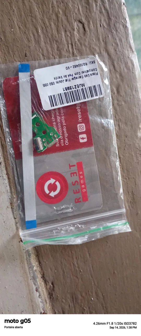 Placa USB carregar flat controle ps4