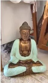 Escultura Buda em meditação - Foto 3