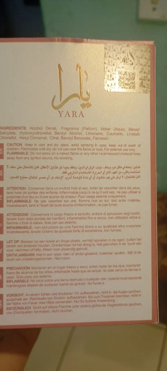 Perfume Yara elixir original 