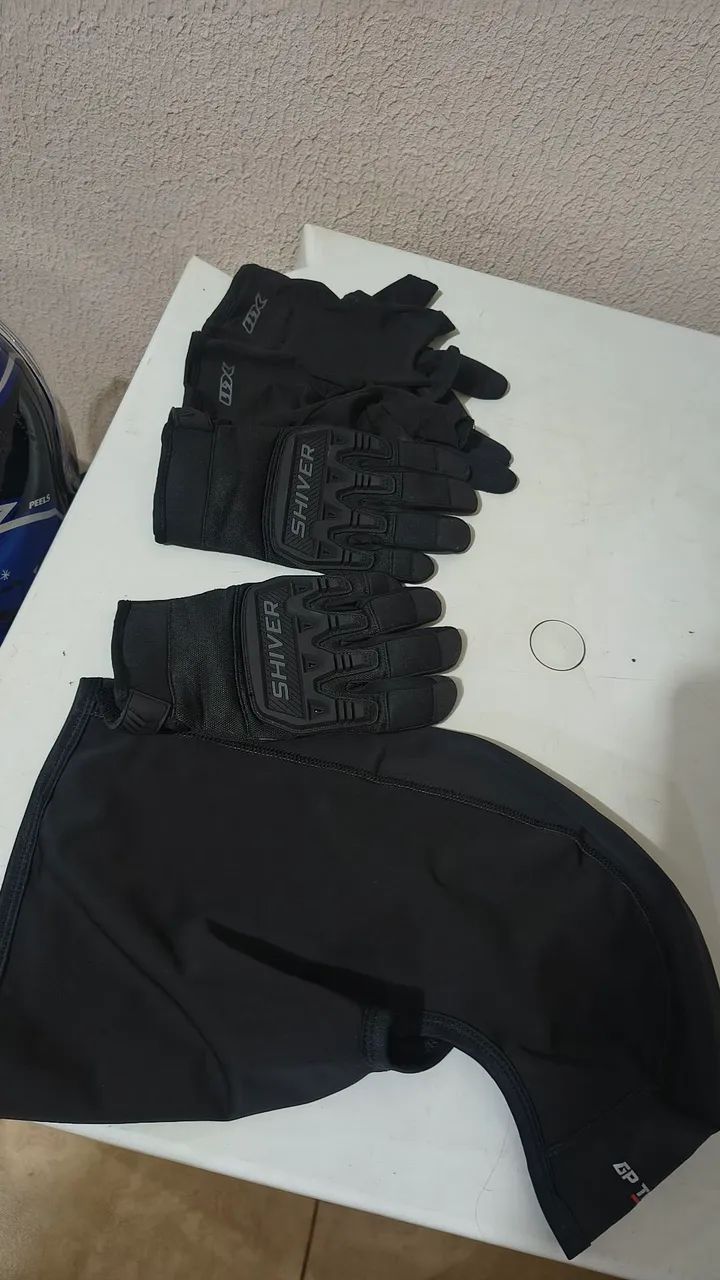 Luvas e Balaclava moto - Foto 2