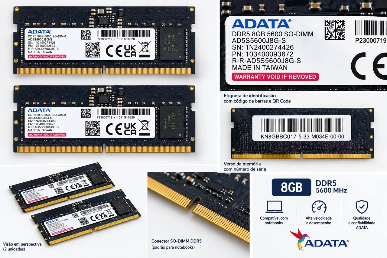 Memória RAMM DDR5 5600 Max