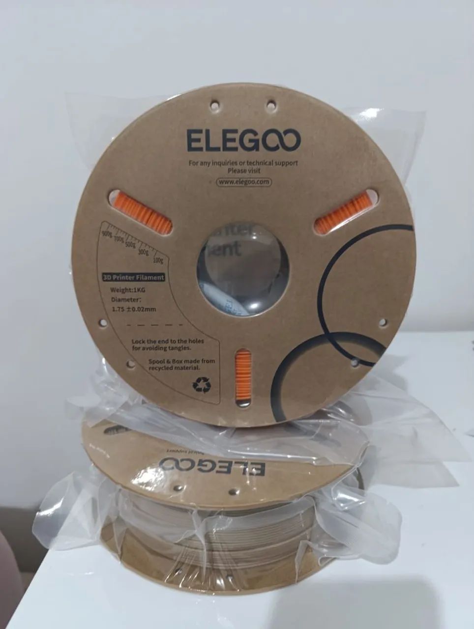 Filamentos pla marca elegoo 