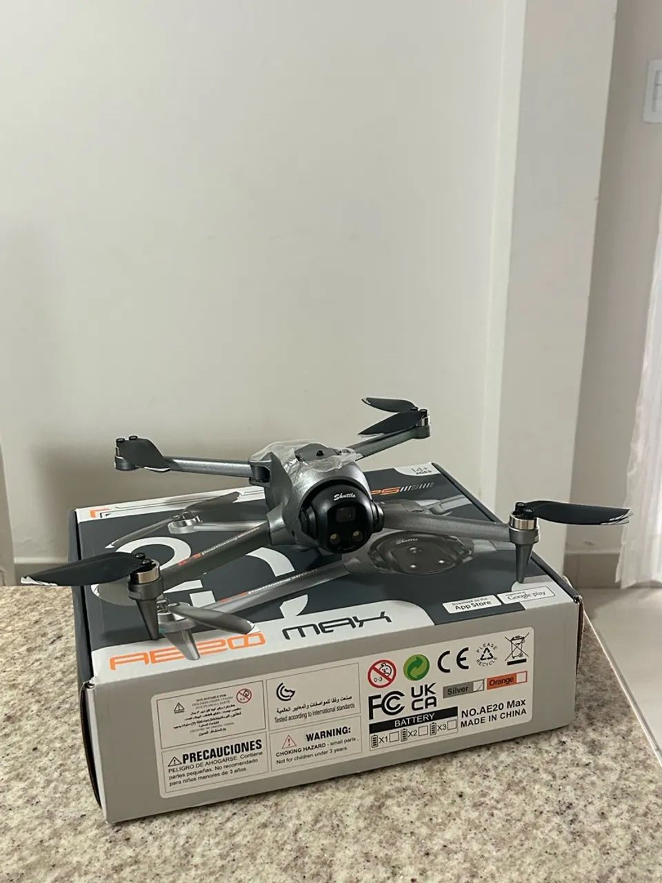 Drone AE20 Max GPS - Câmera com Gimbal, Dobrável - Foto 5