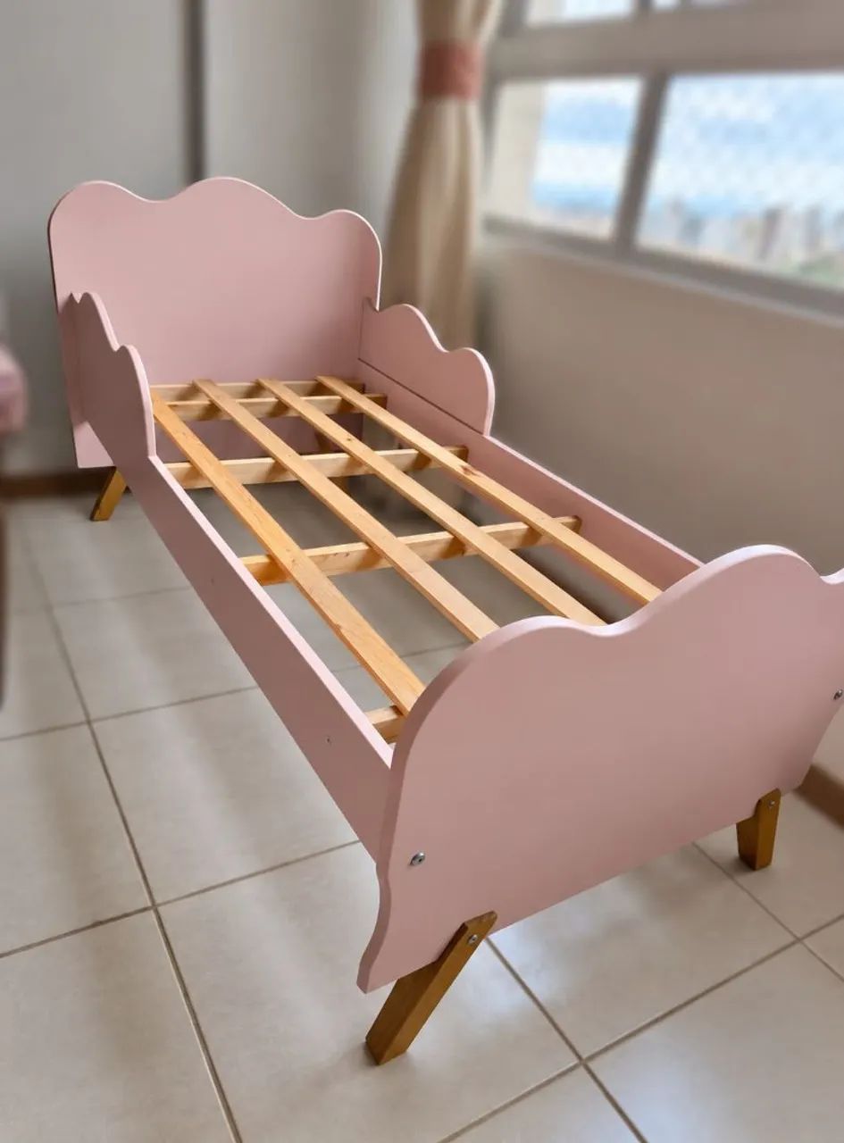 Cama infantil rosa 