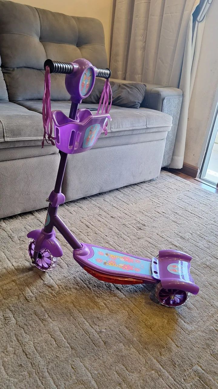 Patinete musical com luz scooter com 3 rodas - Gimp - Foto 4