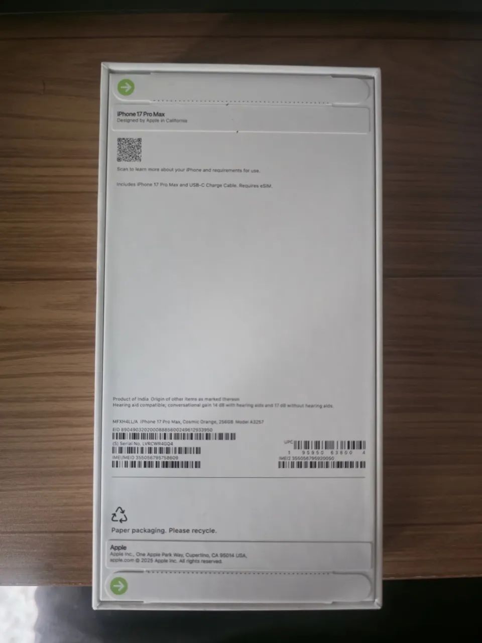 IPhone 17 Pro Max 256GB lacrado - Foto 3