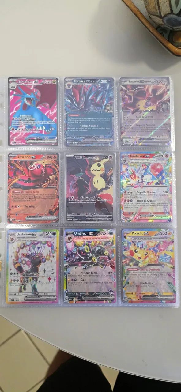 Cartas Pokemón TCG em inglês e português 