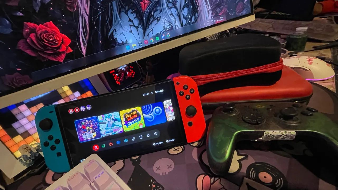 Nintendo Switch OLED 200gb - Foto 4