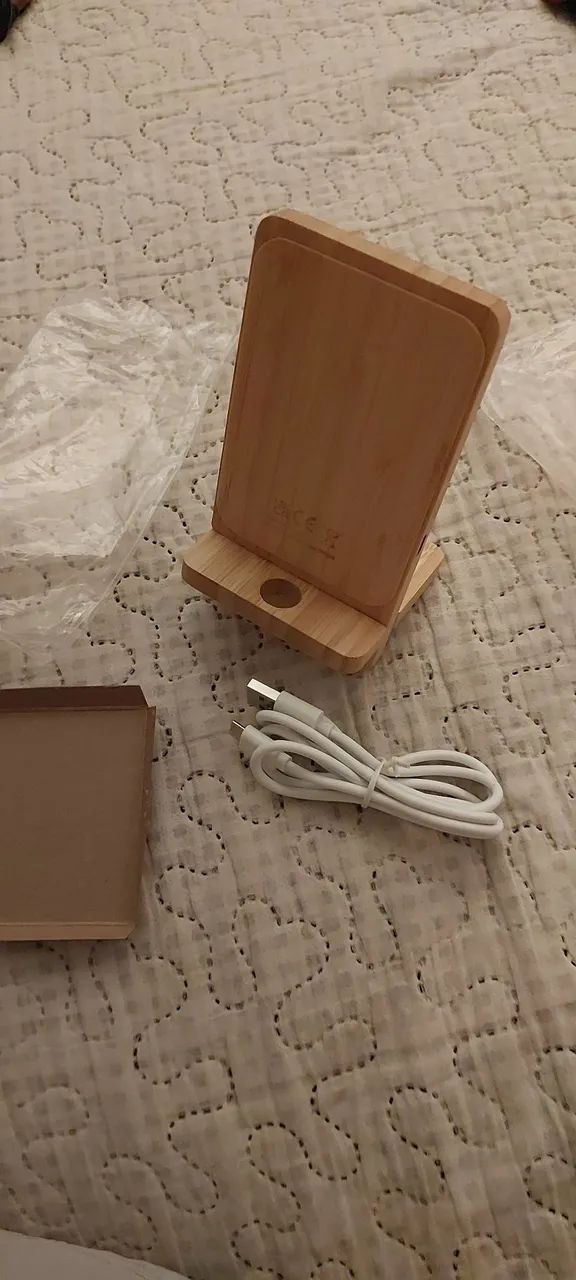 Carregador wireless de madera - Foto 2
