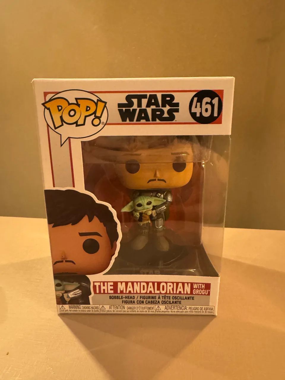 funko pop the mandalorian with grogu 461