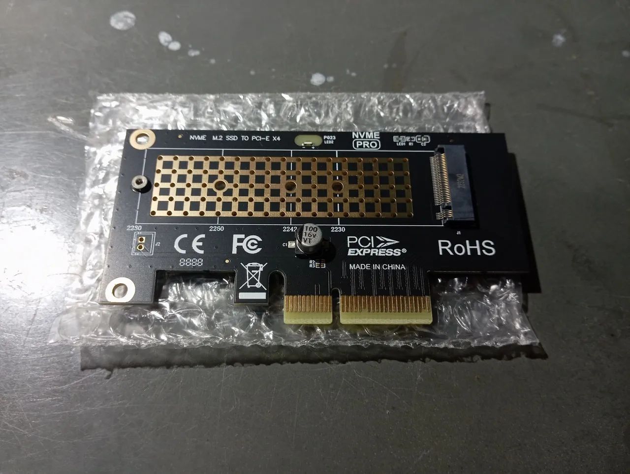 Placa adaptador SSD M2 PCI - Foto 2