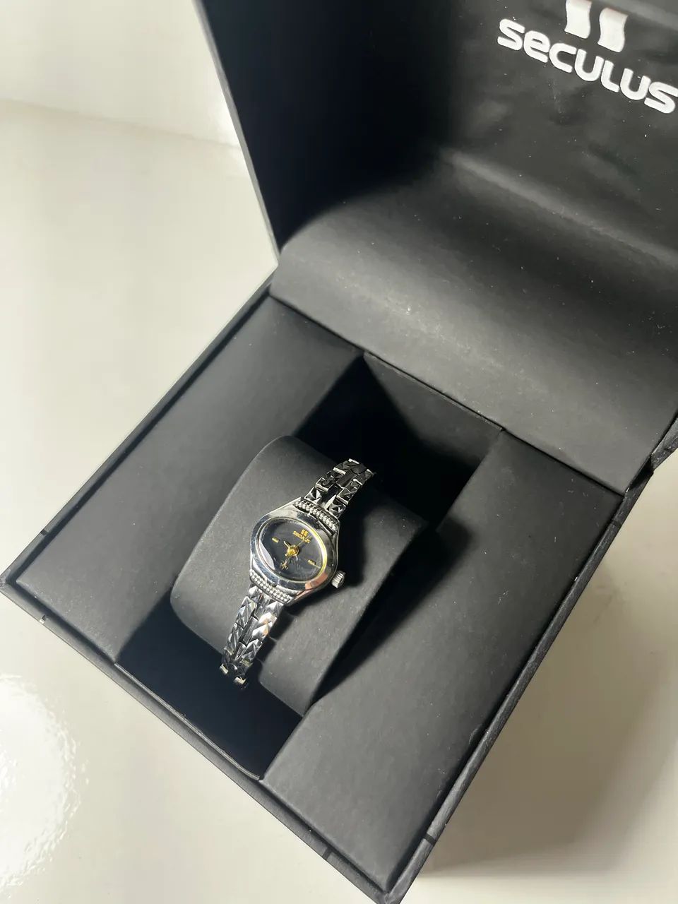 Relógio Seculus Mini em Aço Original - Foto 2
