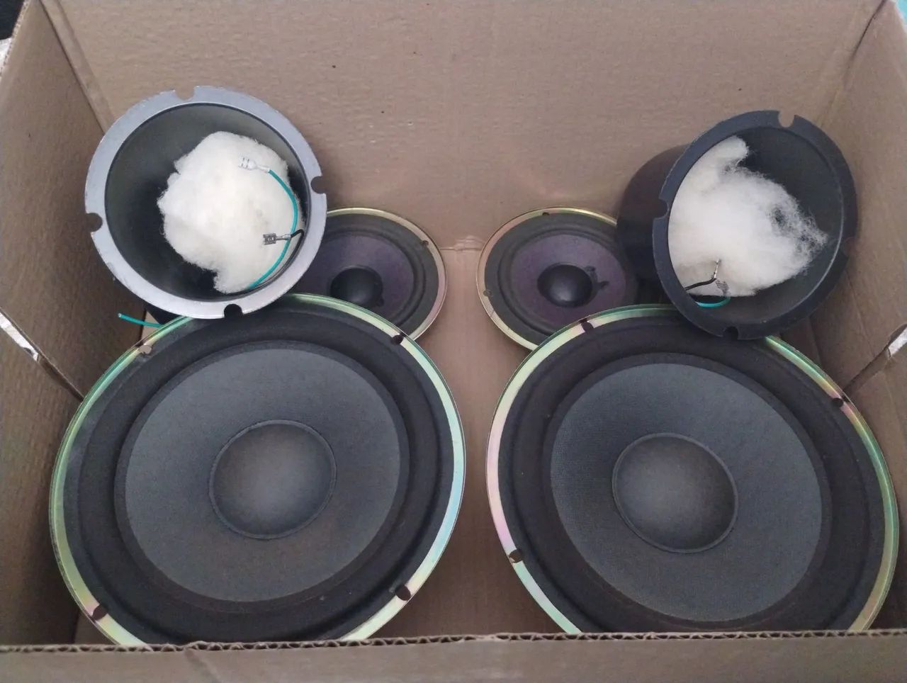 Par de Alto falantes linha gradiente 8'' e 4,5'' 4ohms - Foto 2