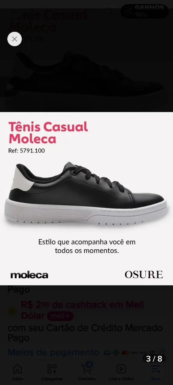 Tênis casual  - Foto 4