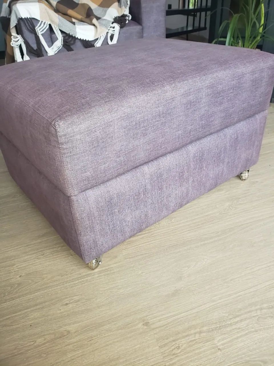 Sofá retratil 3 lugares, poltrona e Puff Cinza - Foto 5