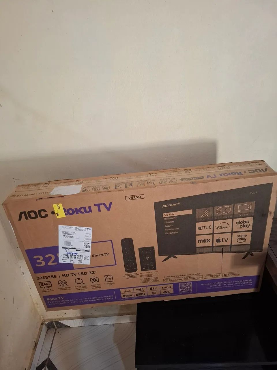 Smart Tv 32"AOC Roku TV ainda lacrada 