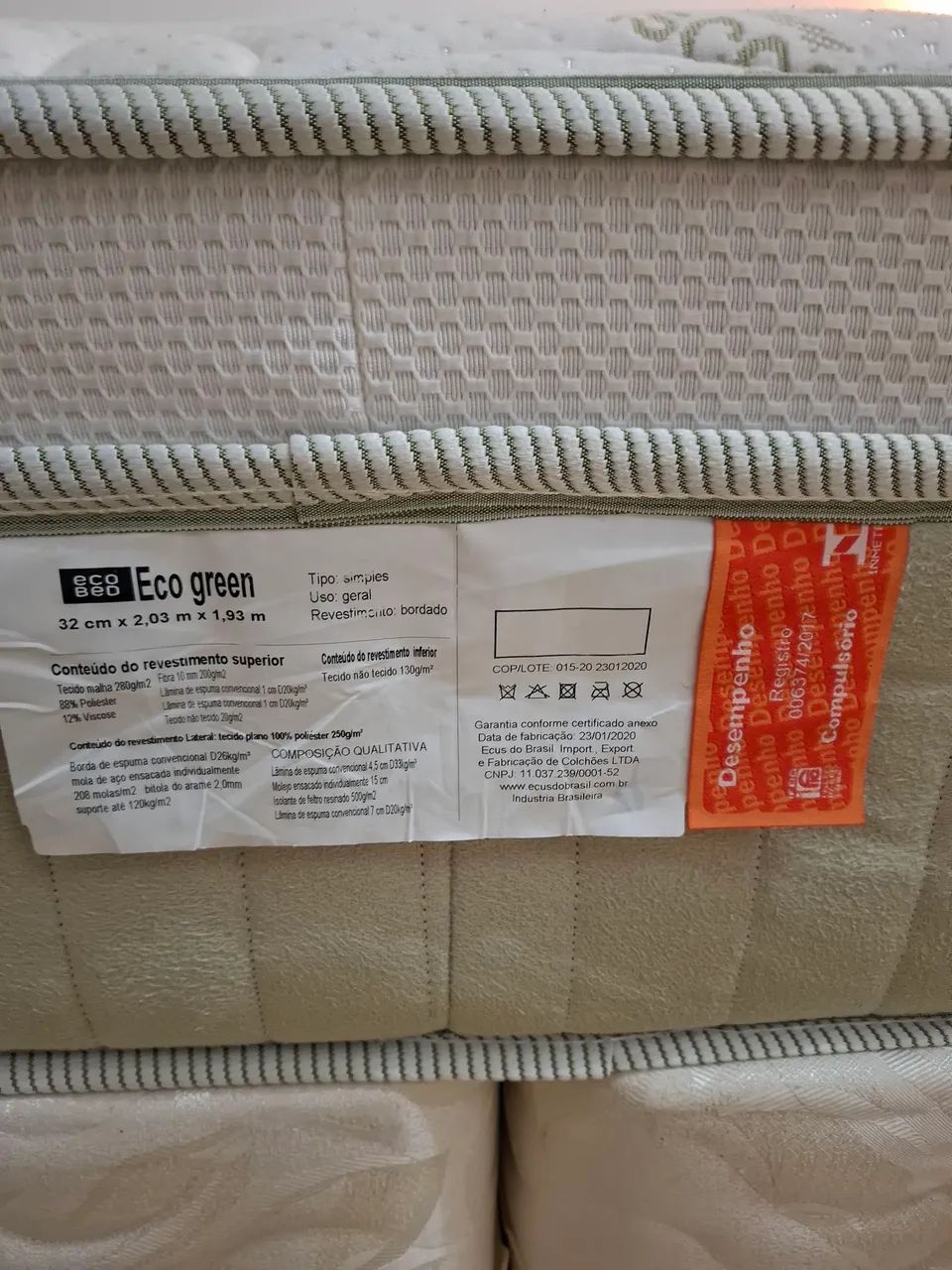 Cama King Size Ecobed + base box + par de criados-mudos - Foto 3