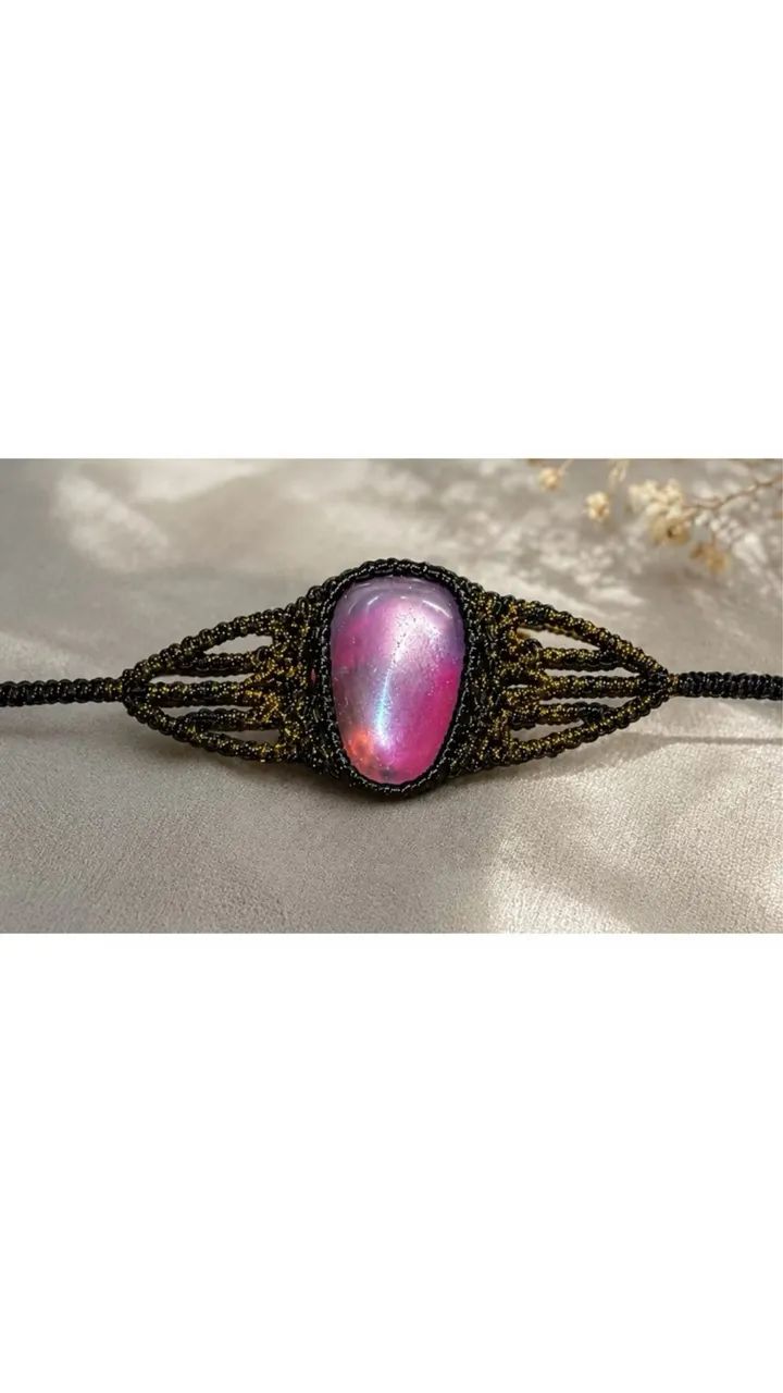 Pulseira em macramê 