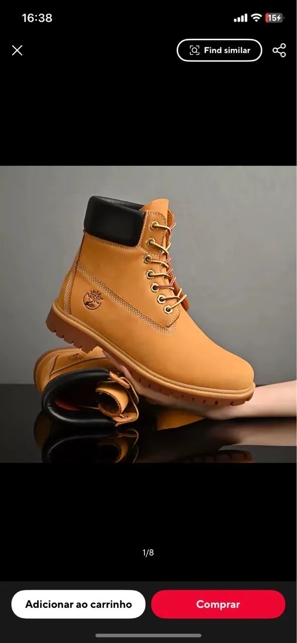 Bota timberland qualidade impecável - Foto 4
