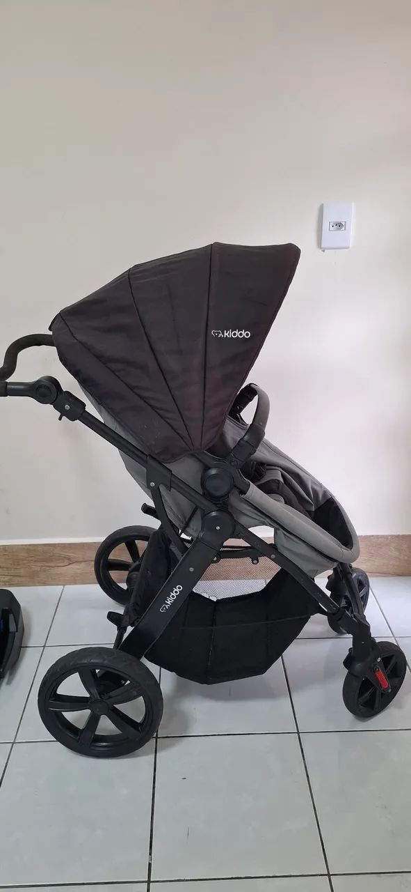 Carrinho bebê Kiddo Zig Zag com Bebe Conforto Casulo e Base - Foto 5