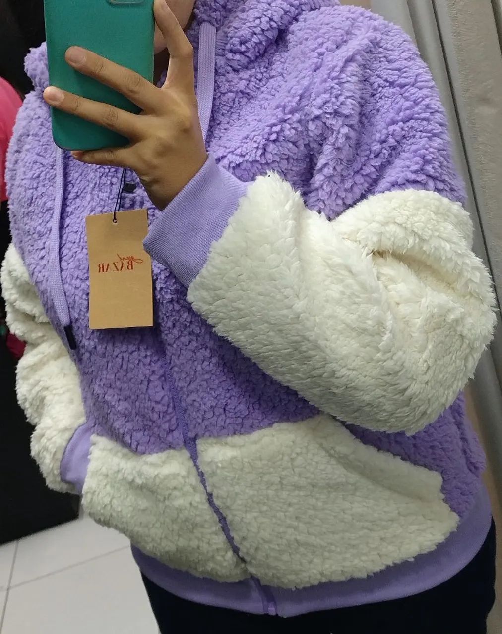 Jaqueta Teddy Forrada Tam:M NOVA 