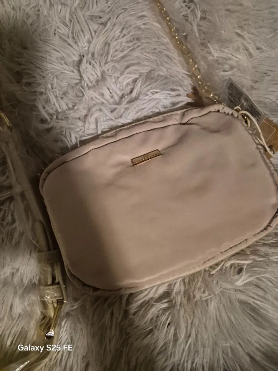 bolsa bege com coorrente - Foto 2