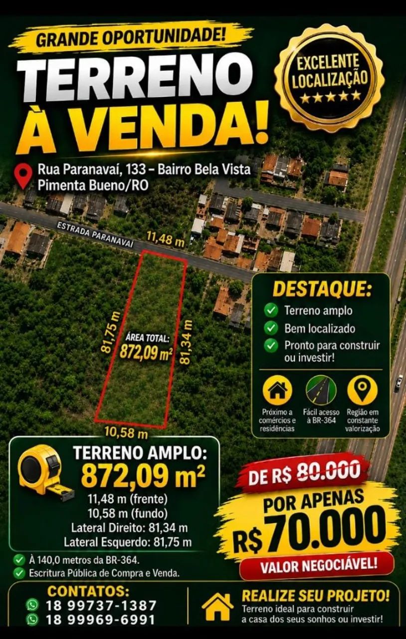 Terreno à venda 