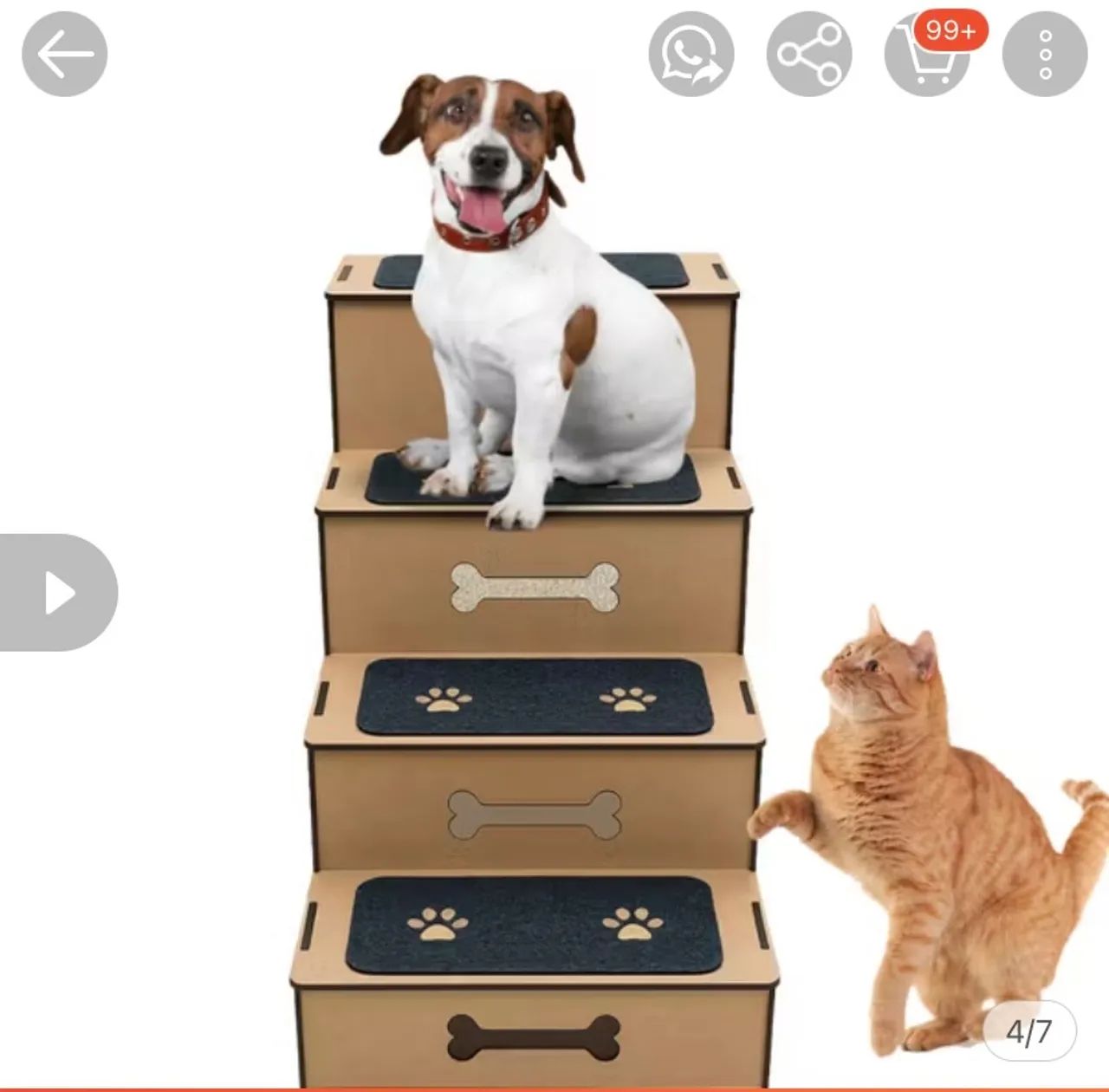 Escadinha pra cachorro e gato.  - Foto 2
