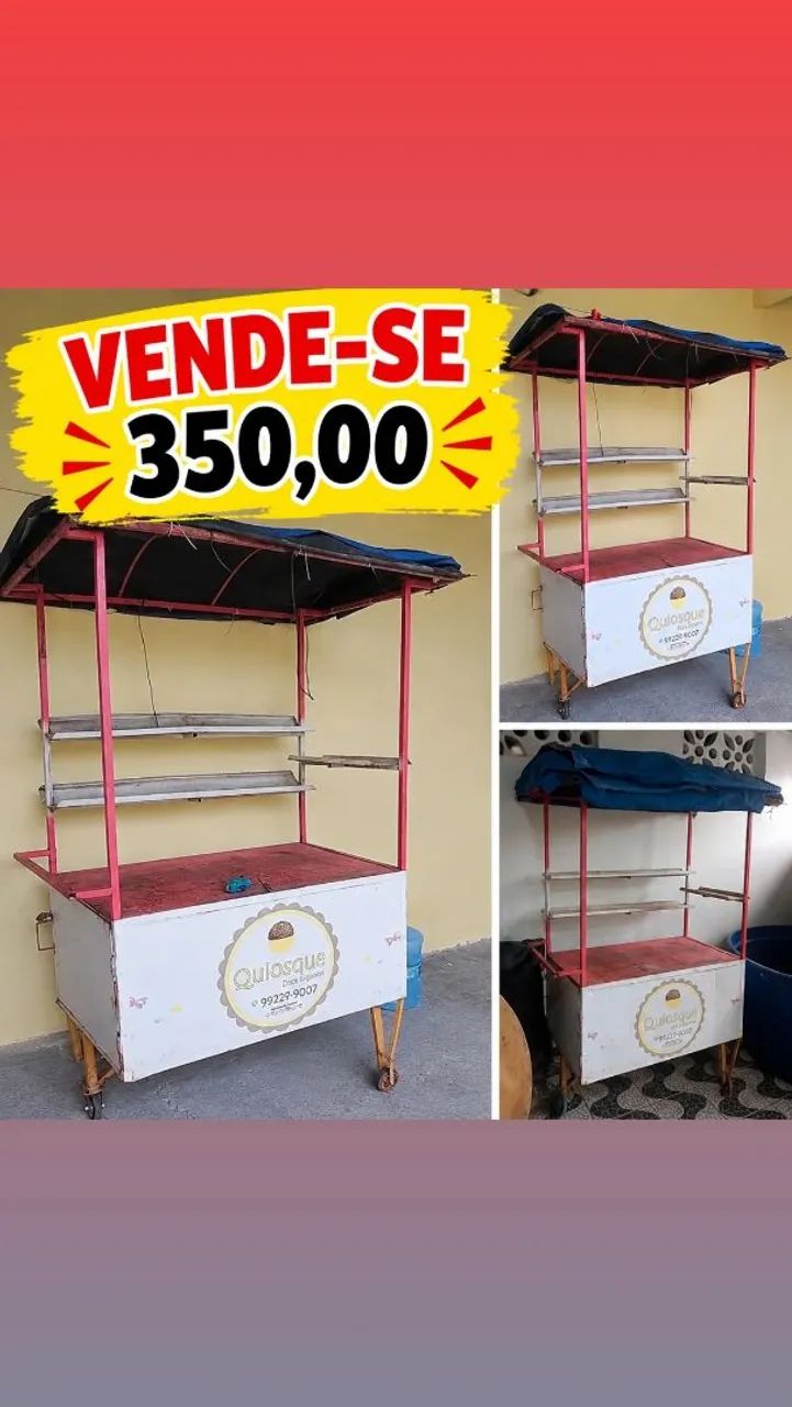 Carrinho móvel. 350,00 